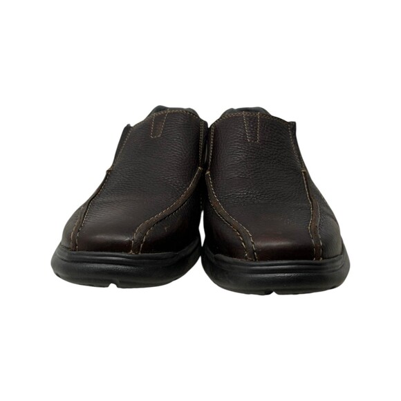 Clarks Cotrell Step Slip On Men\'s Size 11 Wide Brown Leather Loafers Shoes main image 3